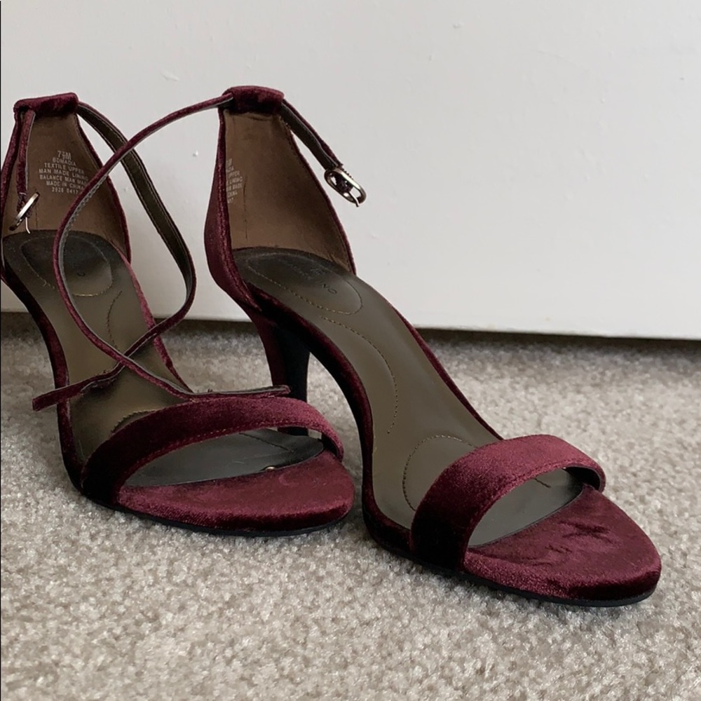 Bandolino Velvet Open Toe